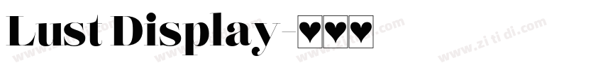 Lust Display字体转换